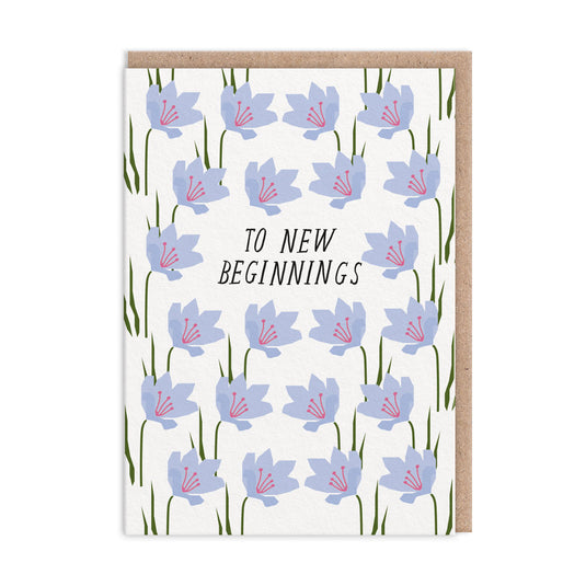 To new beginnings new home card